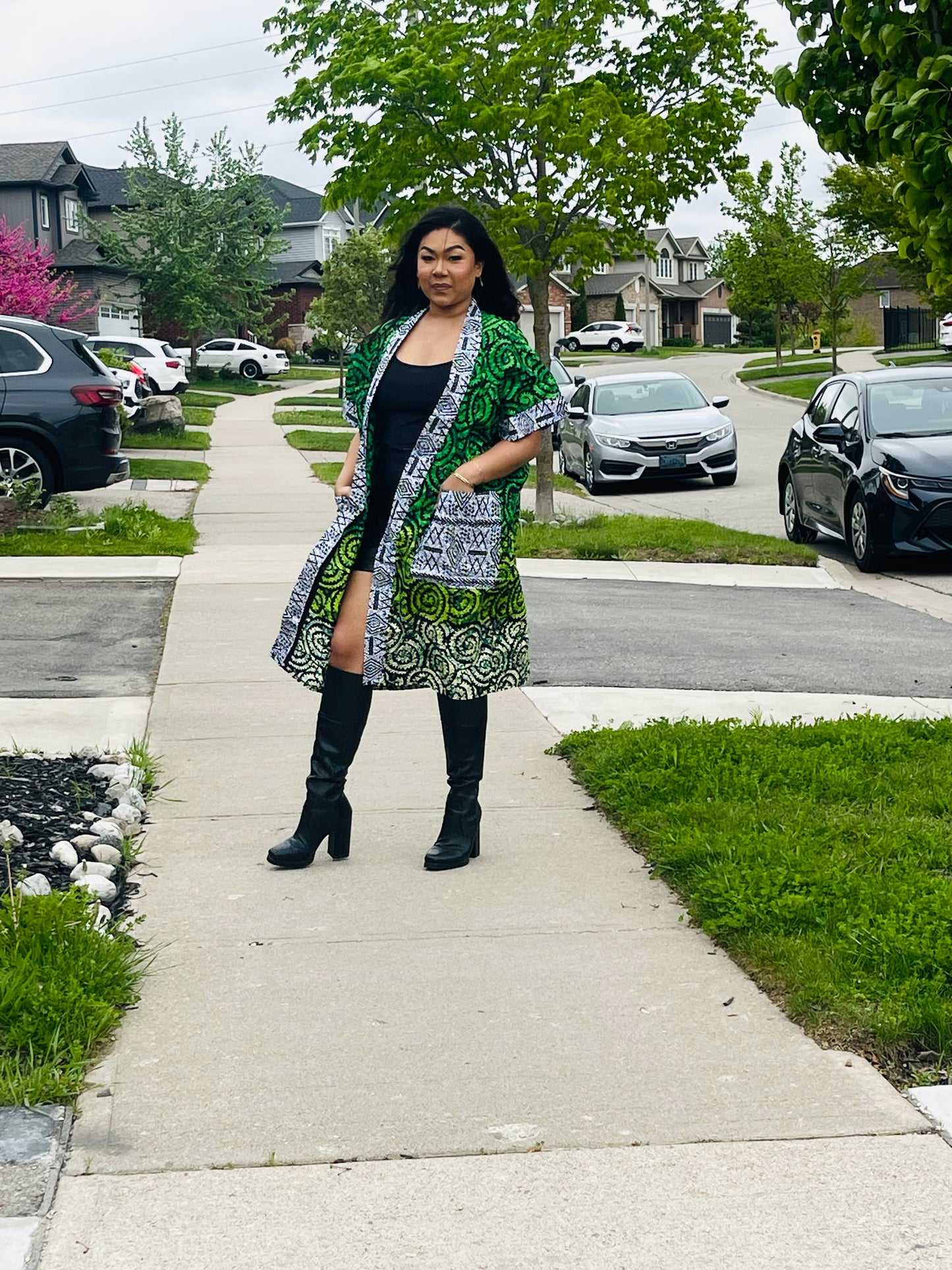 Nazor Ankara Kimono Jacket