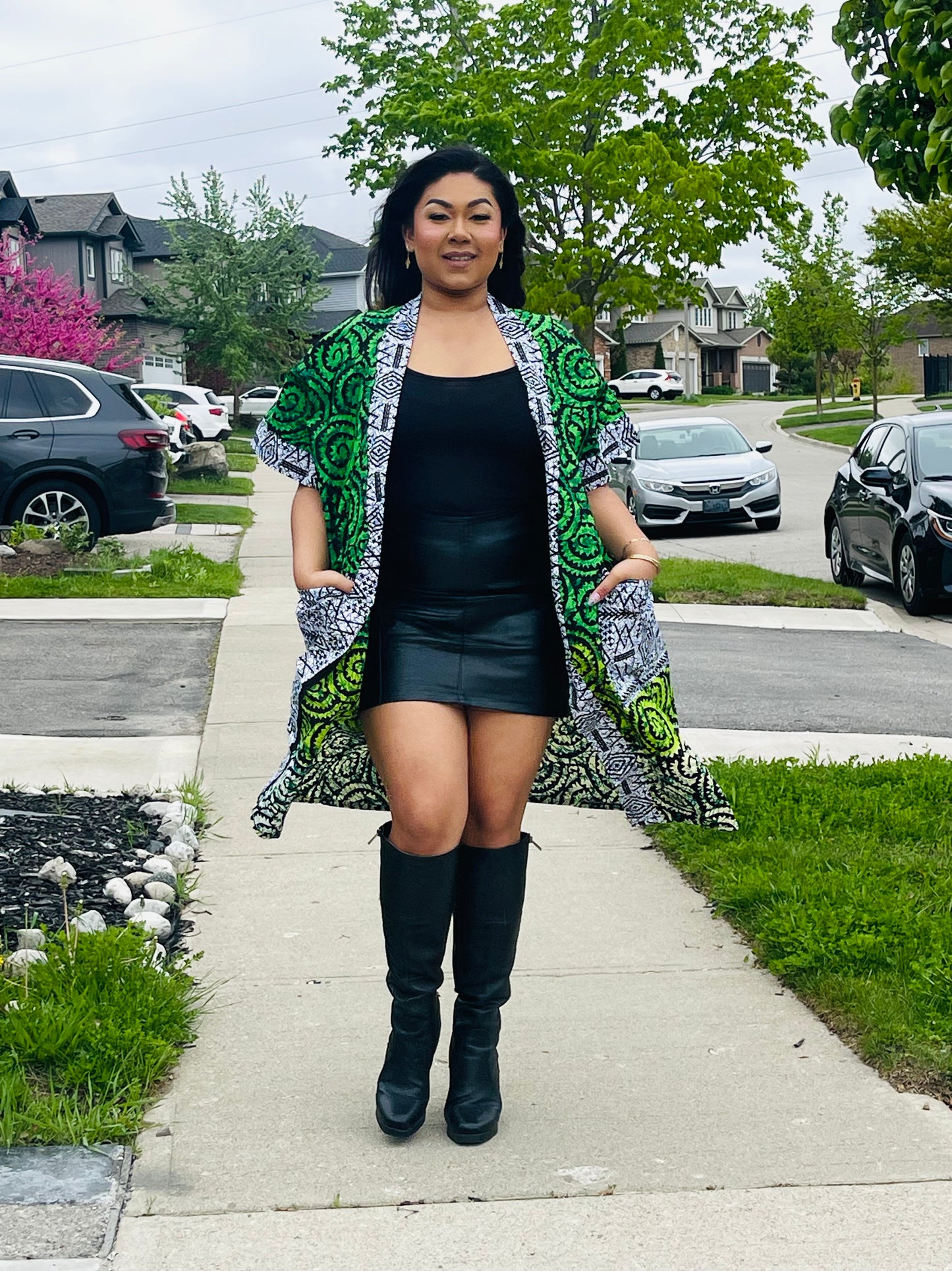 Nazor Ankara Kimono Jacket