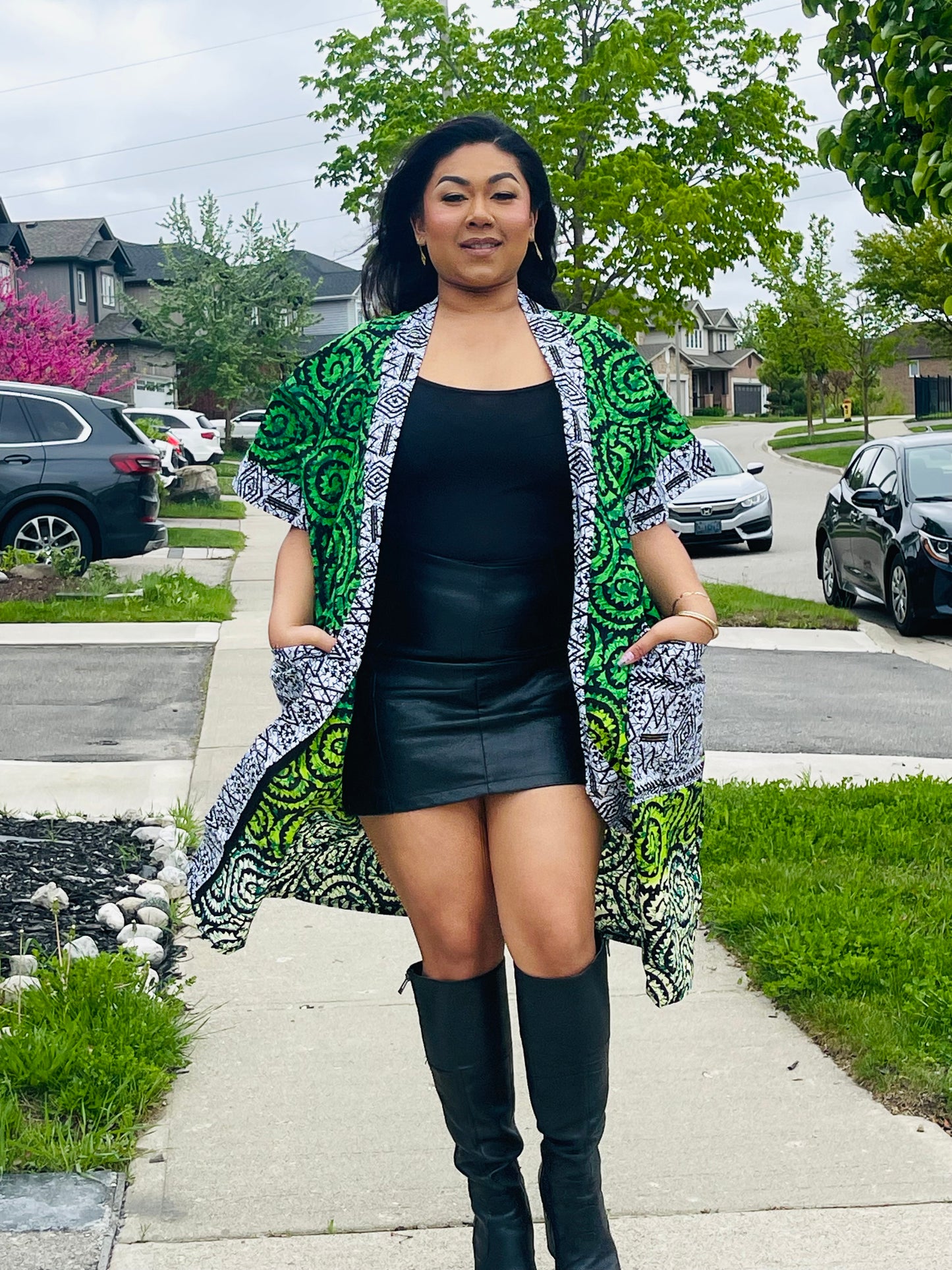 Nazor Ankara Kimono Jacket