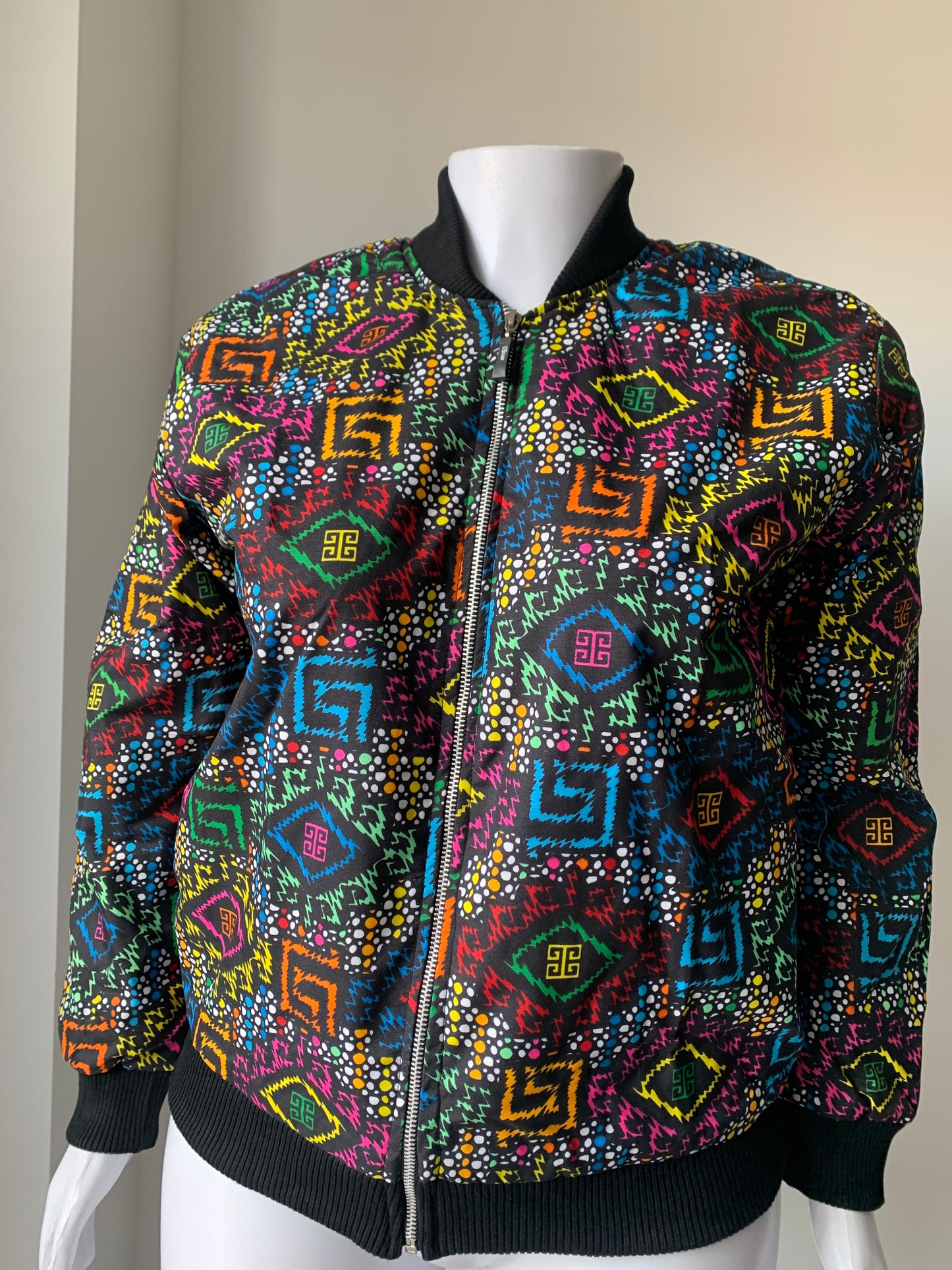 Ibe African Print Bomber Jacket (No Pockets)