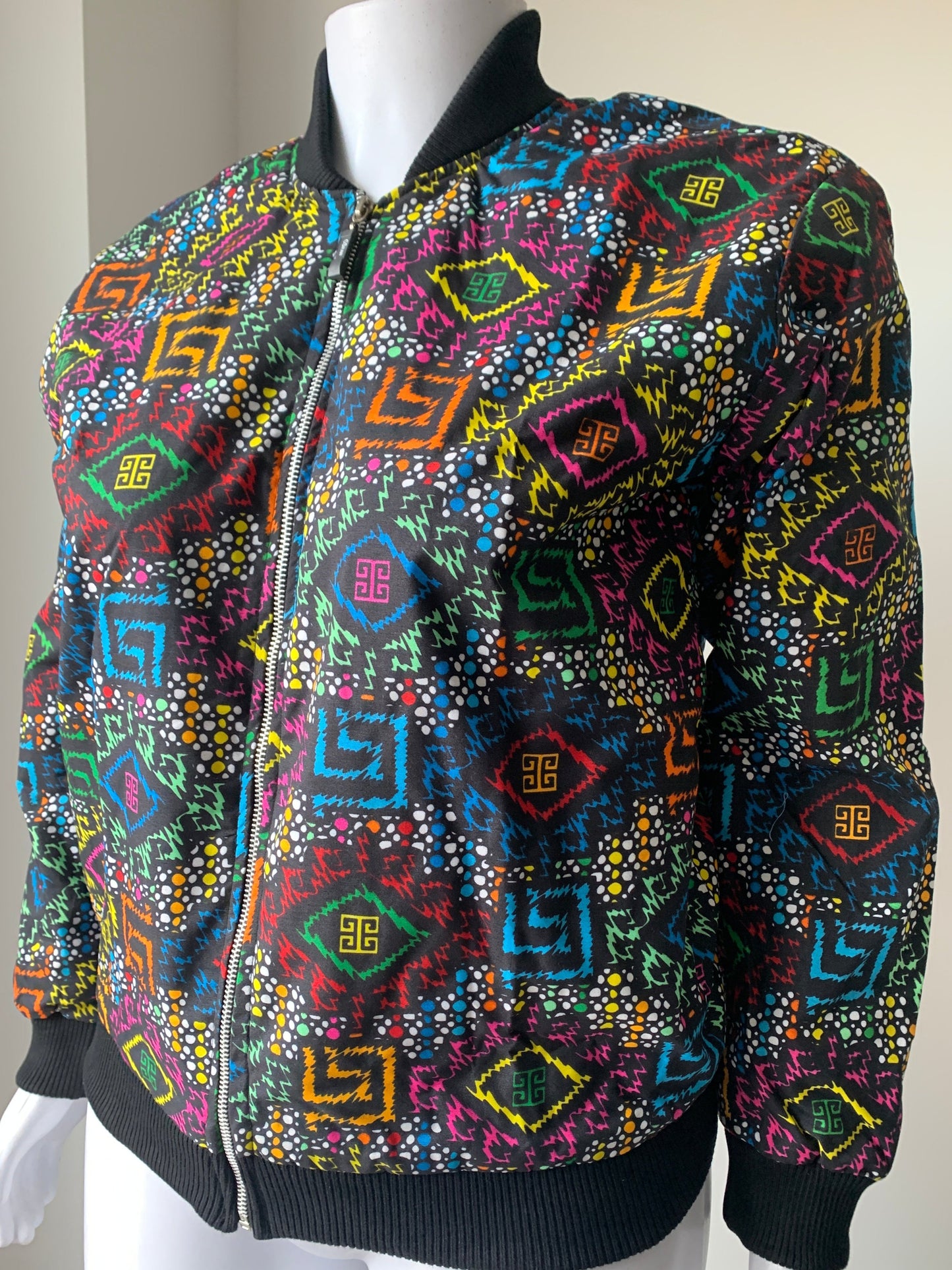 Ibe African Print Bomber Jacket (No Pockets)