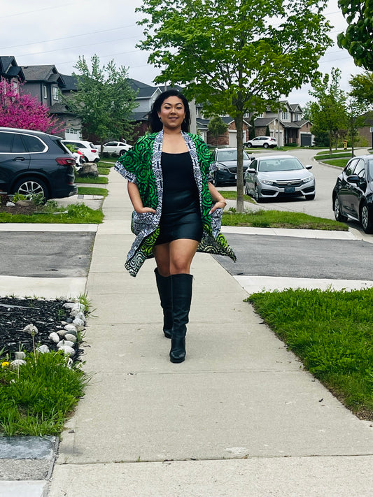 Nazor Ankara Kimono Jacket