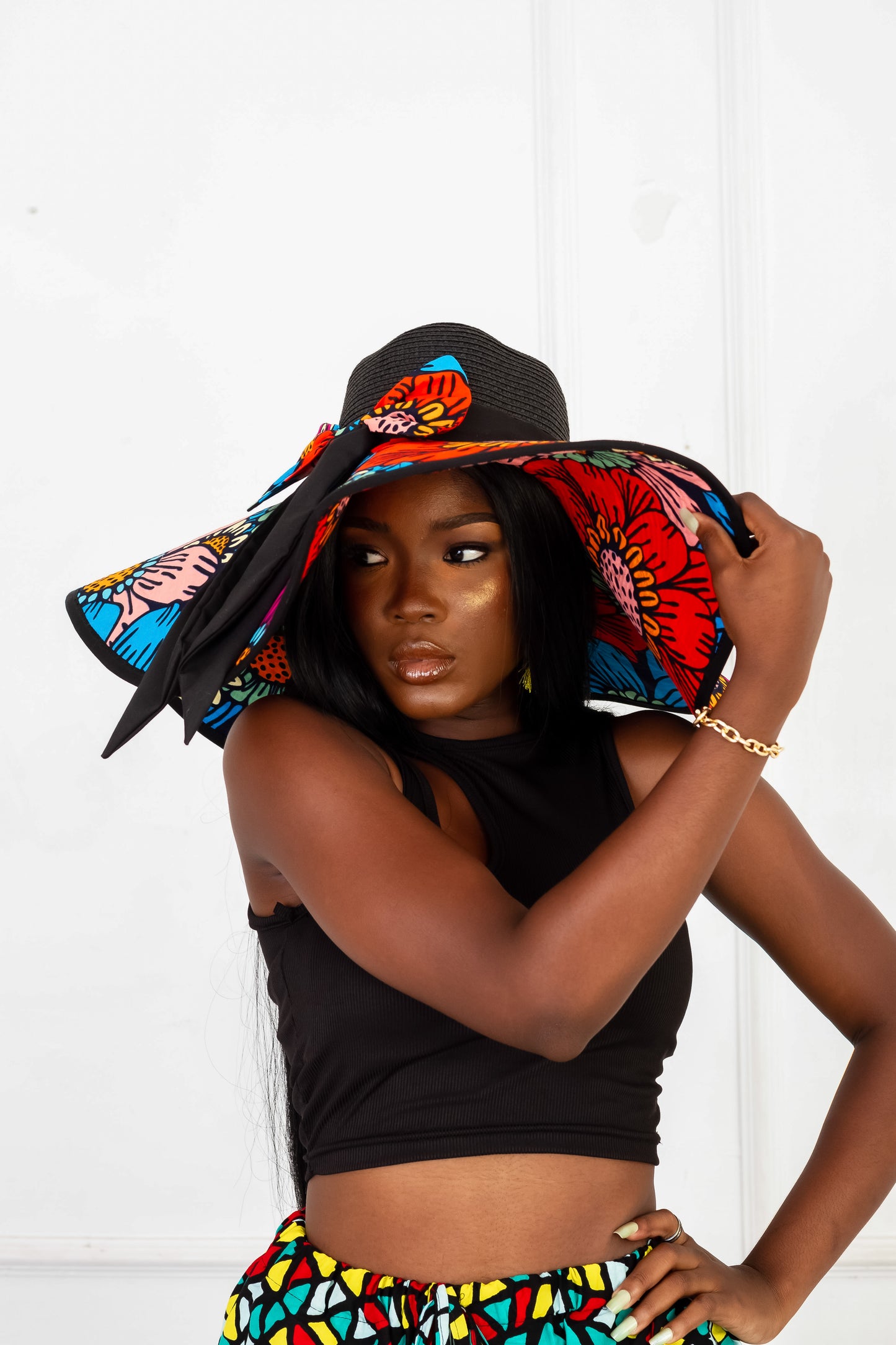 Ankara Wide Brim Hat