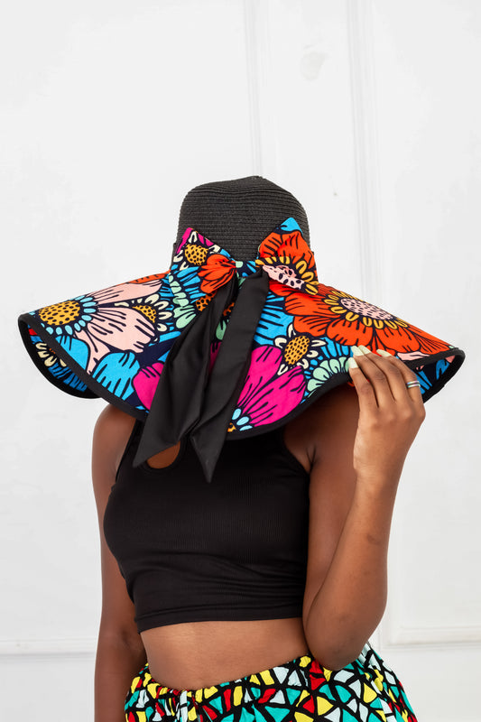 Ankara Wide Brim Hat