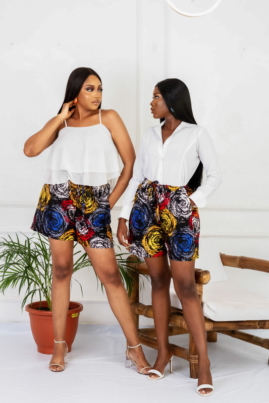 Belema African Print Shorts