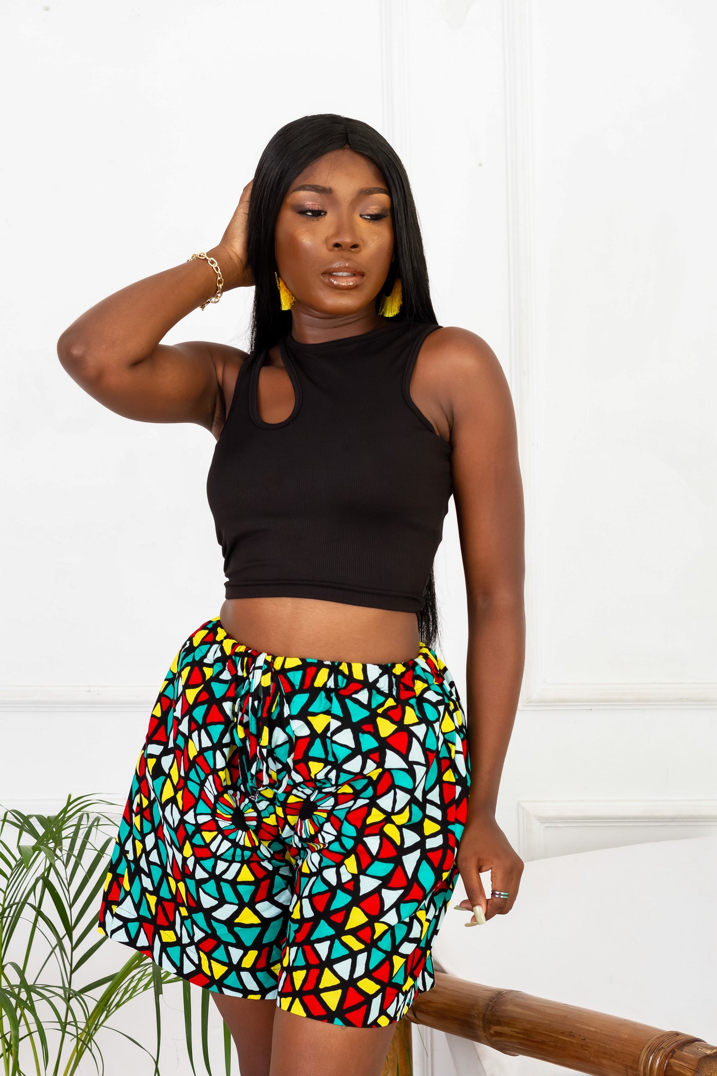 Jamlia African Print Shorts