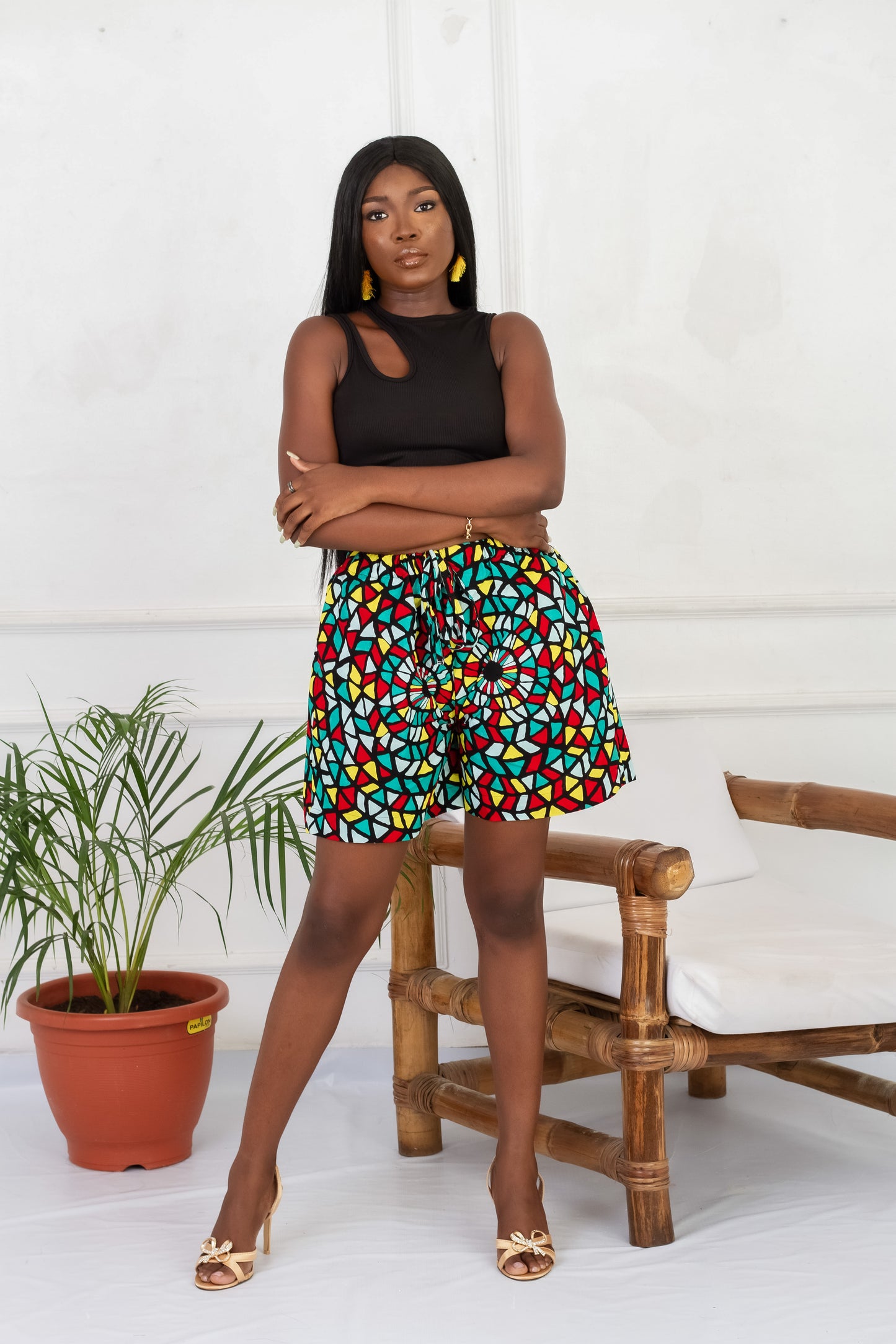 Jamlia African Print Shorts