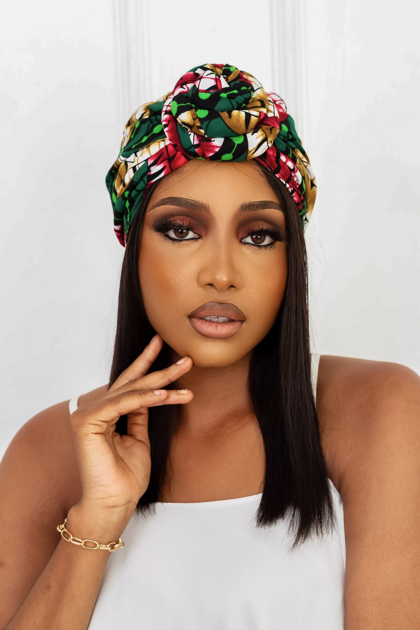 Egbe Pre-Tied Satin Lined Headwrap