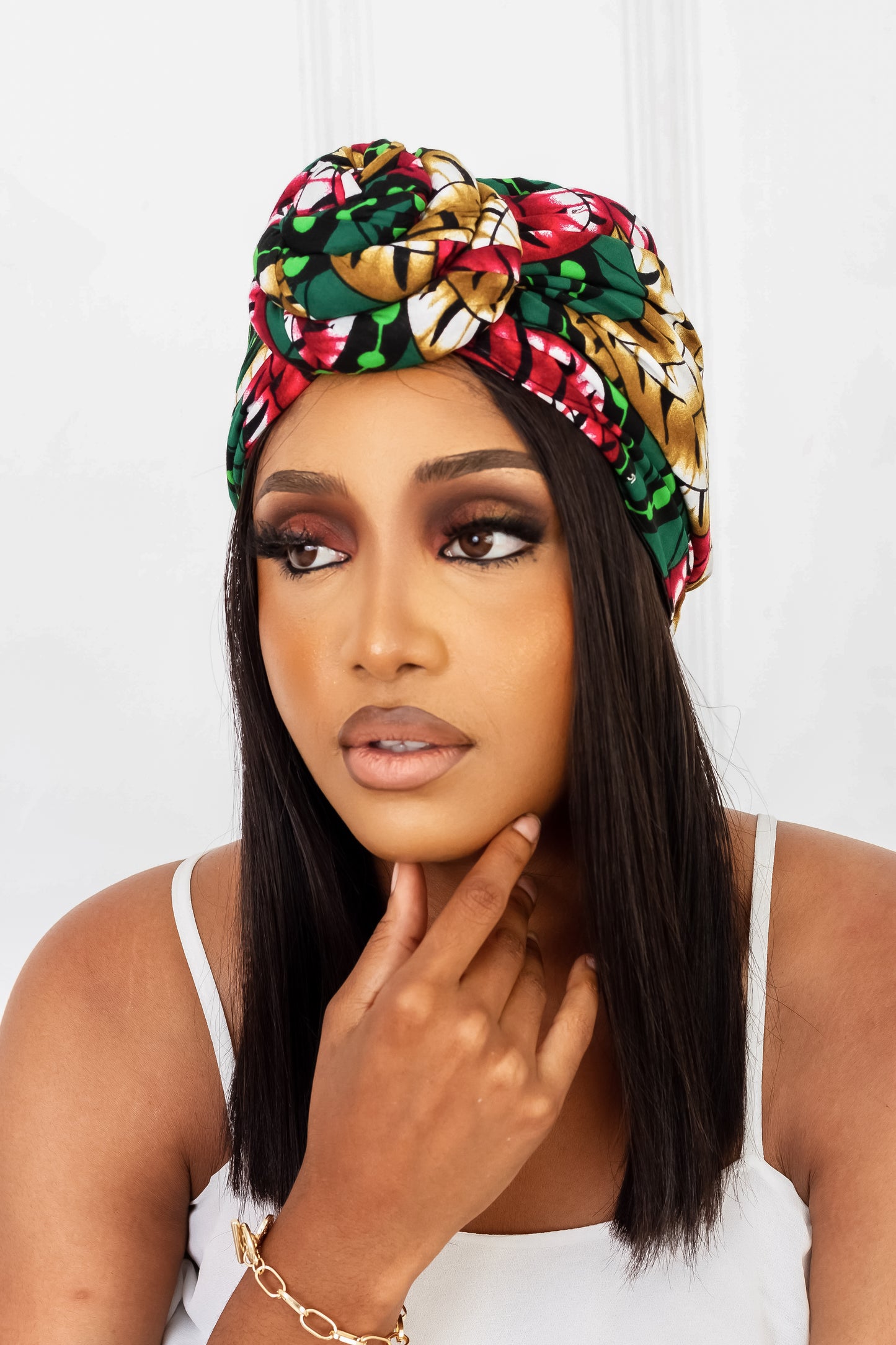 Egbe Pre-Tied Satin Lined Headwrap