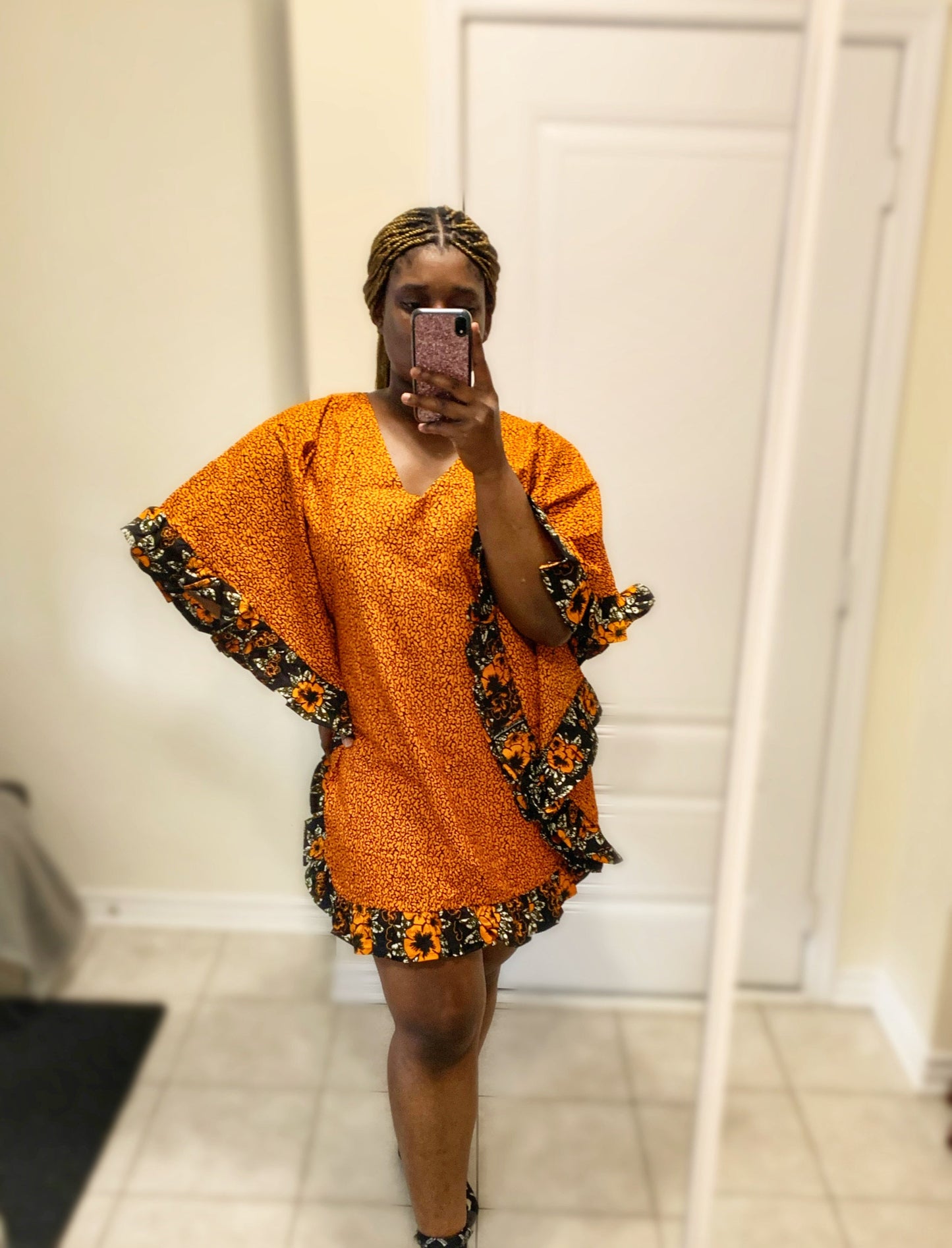 Vickie Ankara Short Bubu Dress