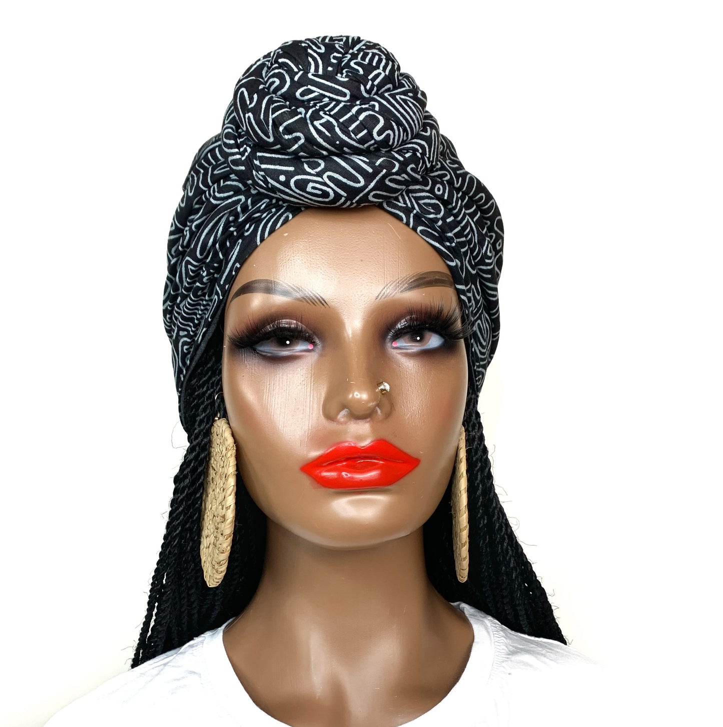 Ama Pre-Tied Satin Lined Headwrap