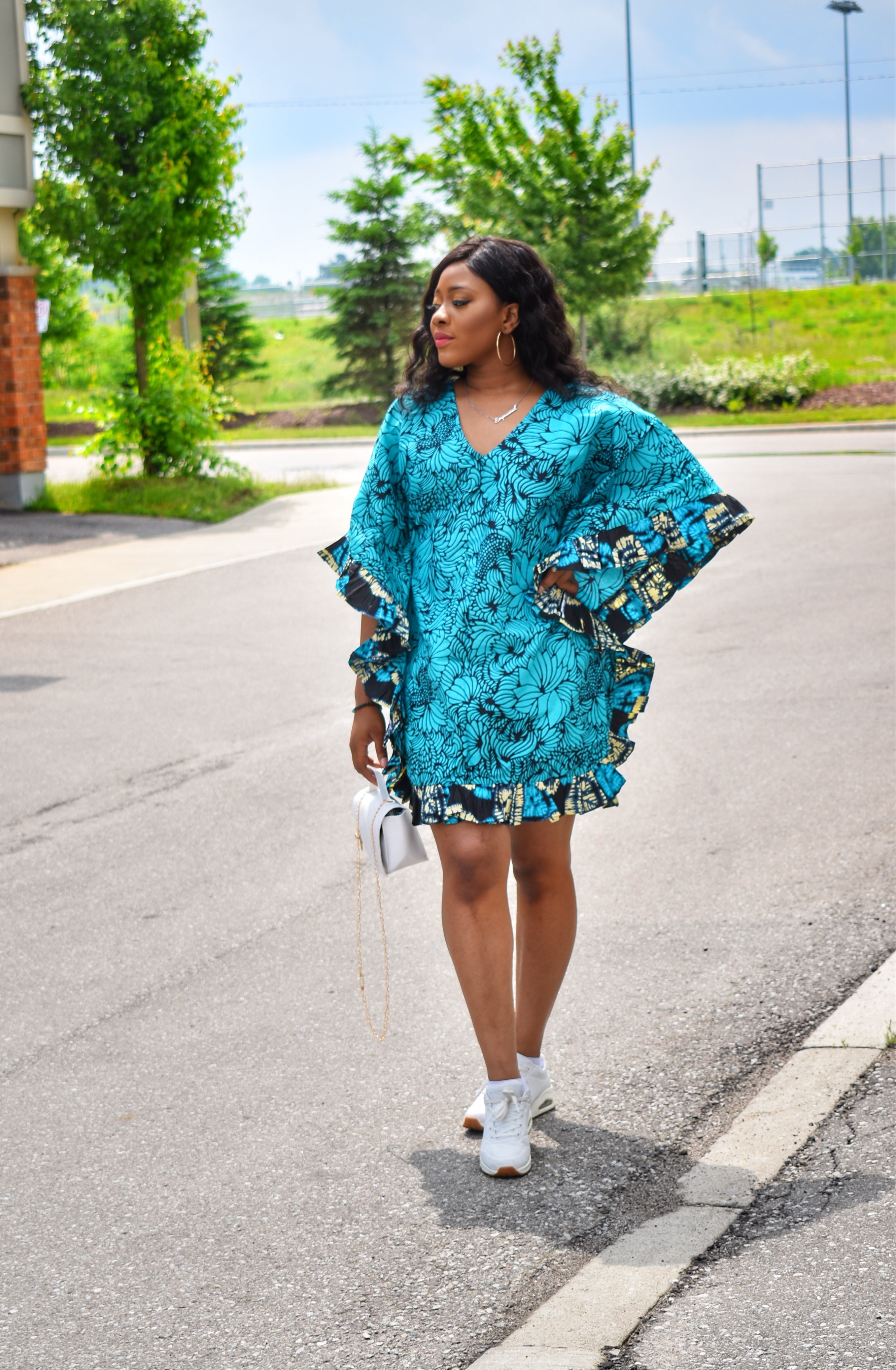 Jennie Ankara Short Bubu Dress – Niellas Creation1