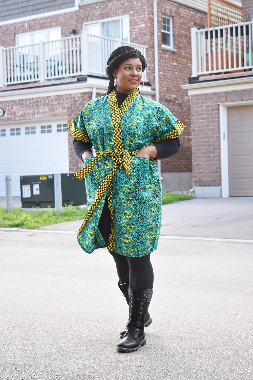 Lape Ankara Kimono Jacket