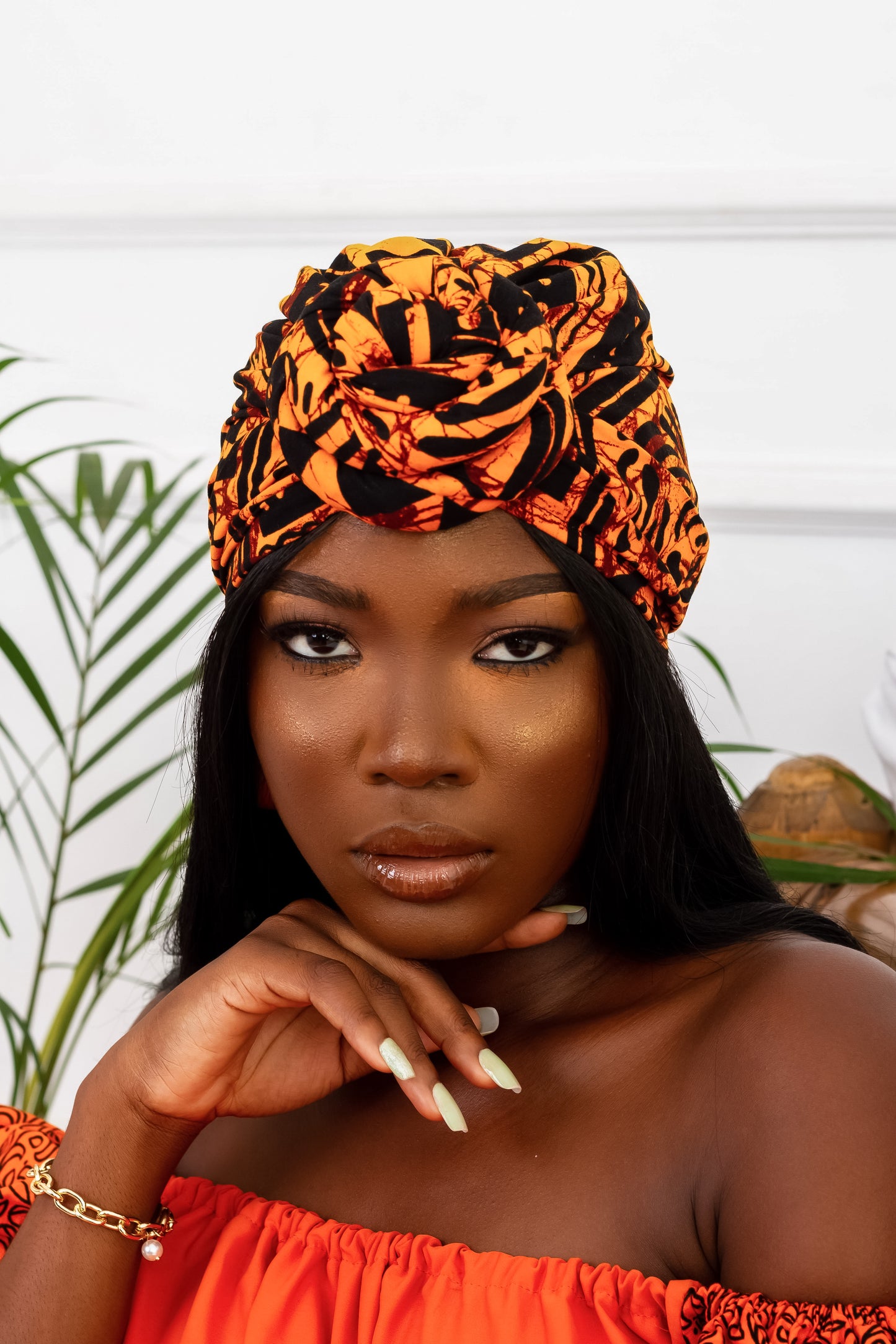 Makena Pre-Tied Satin Lined Headwrap