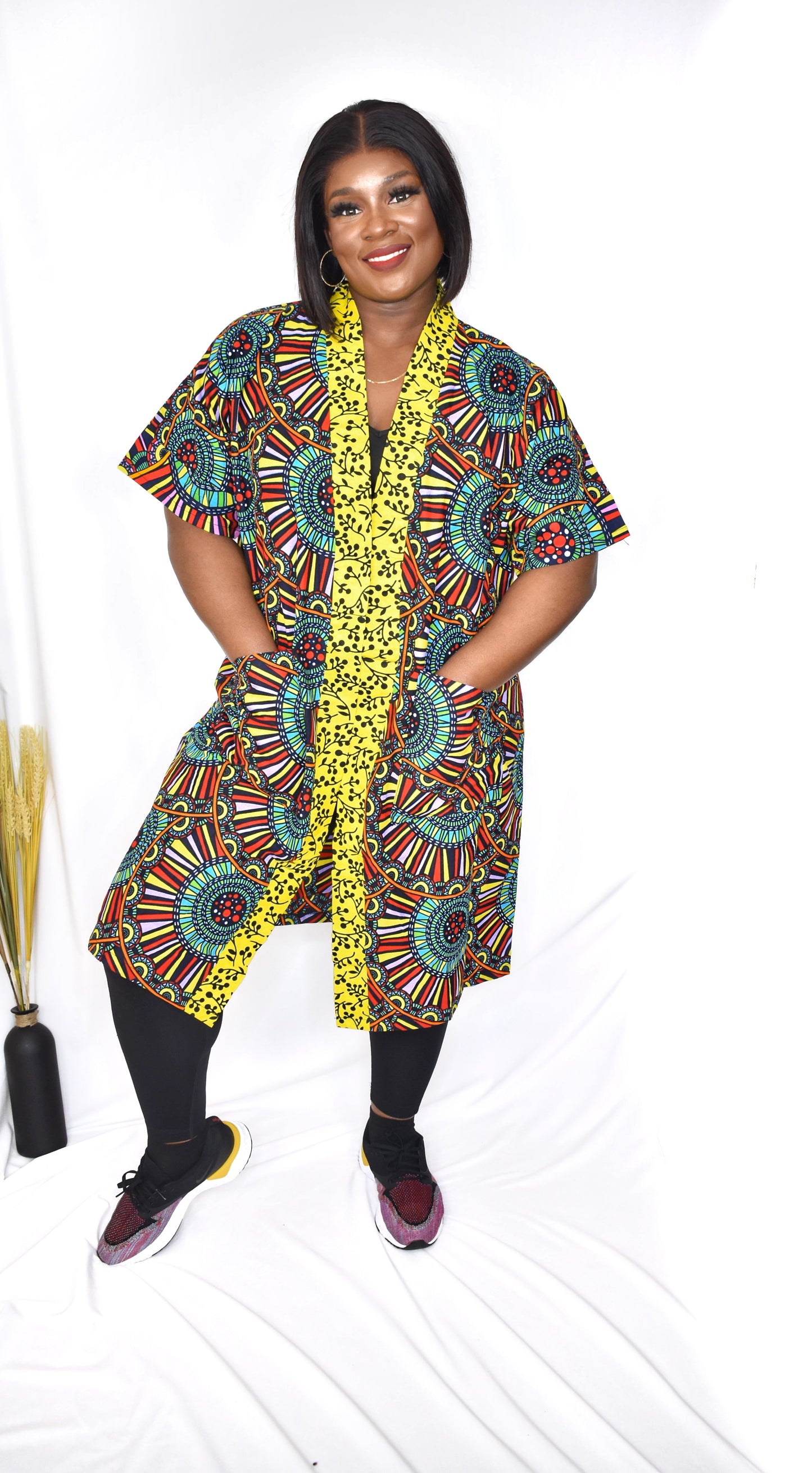 Moremi Ankara Kimono Jacket