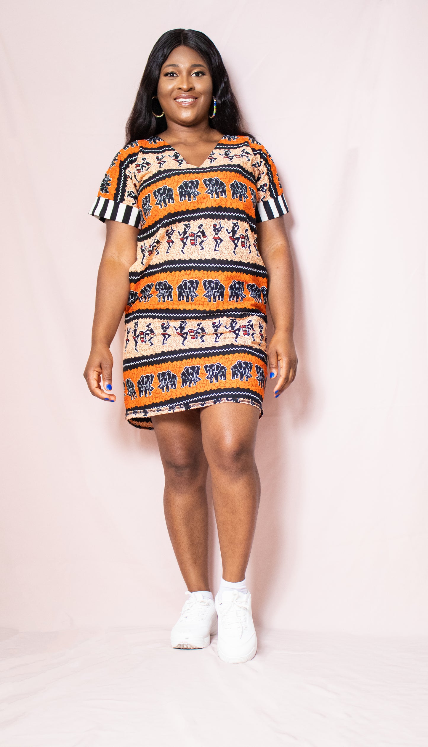 Nekky Tribal African Print Dress