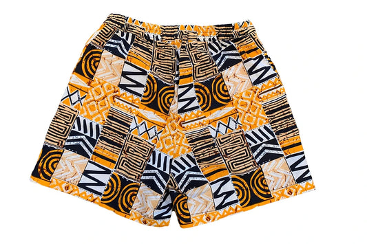 Nene Tribal Print Shorts (Yellow)