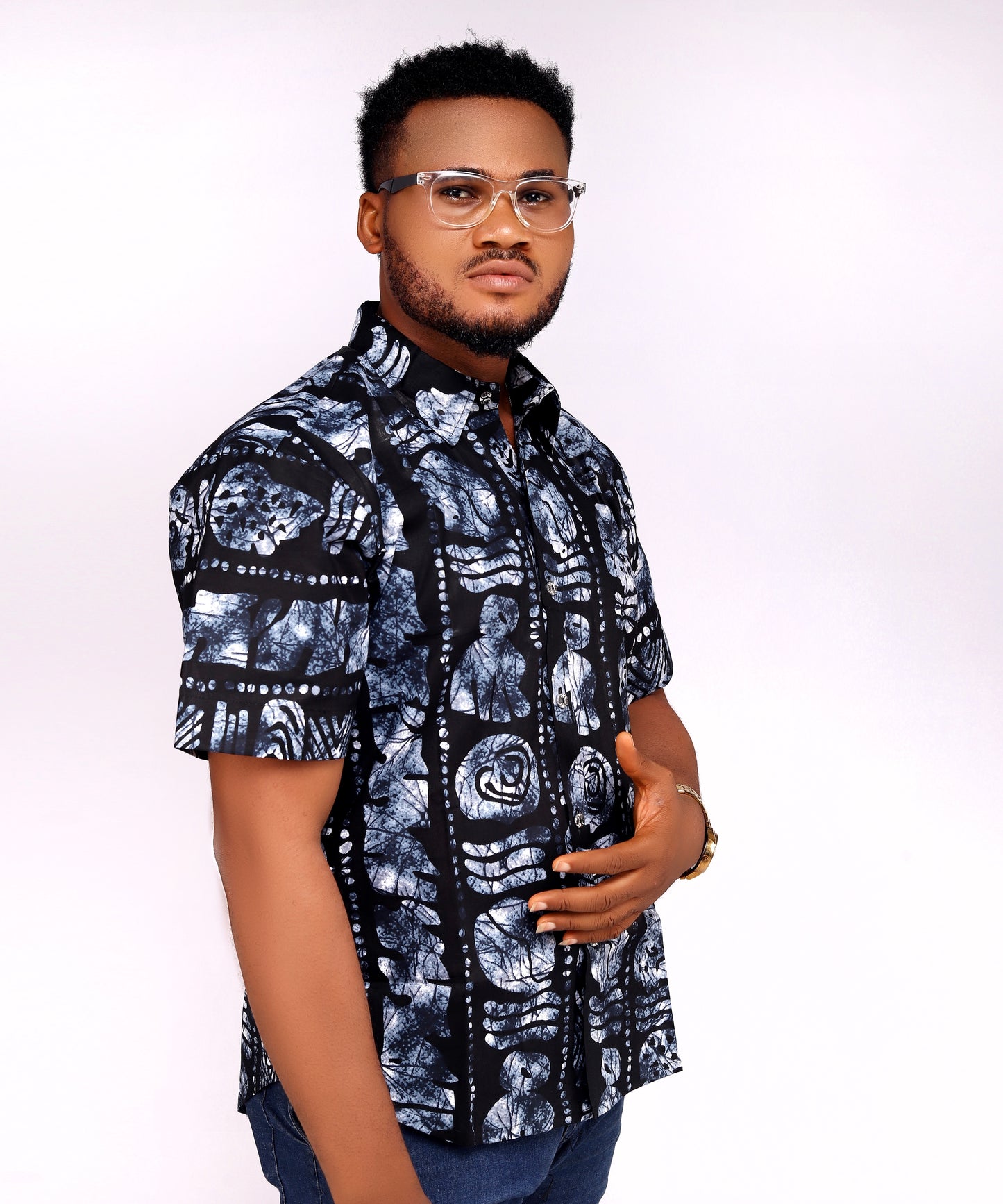 Ose African Print Men's Shirt