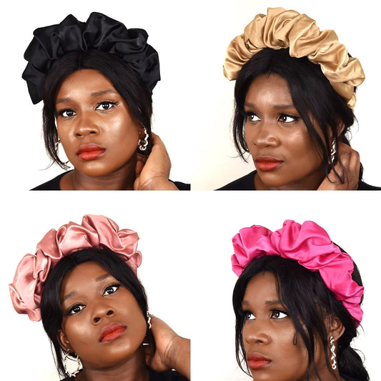 Ruffled Satin Headband