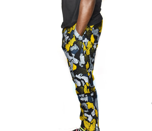 Udoma African Print Joggers  Pants